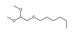 hexoxyacetaldehyde dimethyl acetal structure