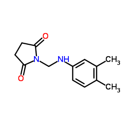 1-{[(3,4-Dimethylphenyl)amino]methyl}-2,5-pyrrolidinedione结构式