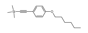 1-hexyloxy-4-[2-(trimethylsilyl)ethynyl]benzene Structure