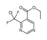 ethyl 4-[chloro(difluoro)methyl]pyrimidine-5-carboxylate Structure
