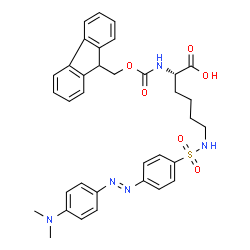 Fmoc-Lys(Dabsyl)-OH结构式