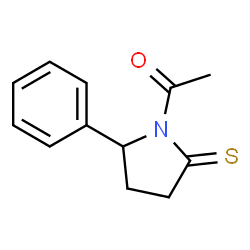 2-Pyrrolidinethione,1-acetyl-5-phenyl- (9CI) structure