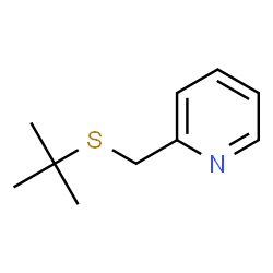 tert-Butyl(2-pyridinylmethyl) sulfide结构式