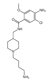 4-amino-N-(1-(4-aminobutyl)piperidin-4-ylmethyl)-5-chloro-2-methoxybenzamide Structure