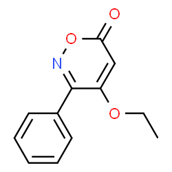 6H-1,2-Oxazin-6-one,4-ethoxy-3-phenyl-(9CI) Structure