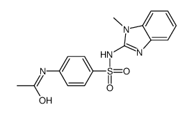 N-[4-[(1-methylbenzimidazol-2-yl)sulfamoyl]phenyl]acetamide结构式