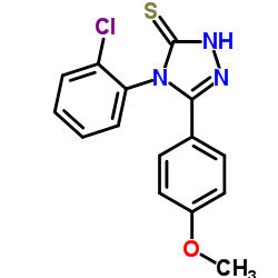 4-(2-CHLORO-PHENYL)-5-(4-METHOXY-PHENYL)-4H-[1,2,4]TRIAZOLE-3-THIOL structure