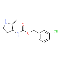 Cis-Benzyl (2-Methylpyrrolidin-3-Yl)Carbamate Hydrochloride Structure