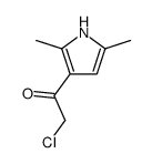 2-氯-1-(2,5-二甲基-1H-吡咯-3-基)-乙酮结构式