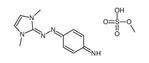 4-[(1,3-dimethylimidazol-1-ium-2-yl)diazenyl]aniline,methyl sulfate结构式