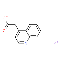 2-(喹啉-4-基)乙酸钾结构式