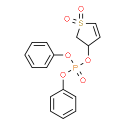 1,1-dioxido-2,3-dihydro-3-thienyl diphenyl phosphate结构式