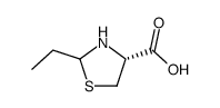 4-Thiazolidinecarboxylicacid,2-ethyl-,(4R)-(9CI) Structure