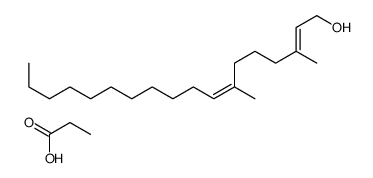 3,7-dimethyloctadeca-2,7-dien-1-ol,propanoic acid结构式
