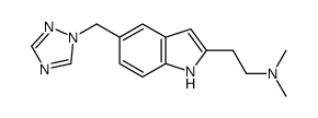 N,N-dimethyl-2-[5-(1,2,4-triazol-1-ylmethyl)-1H-indol-2-yl]ethanamine structure