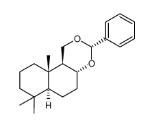 [(3S,4aR,6aS,10aS,10bS)-decahydro-7,7,10a-trimethyl-1H-naphtho[2,1-d][1,3]dioxin-3-yl]benzene结构式