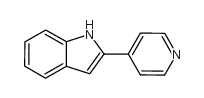 2-吡啶-4-基-1H-吲哚结构式