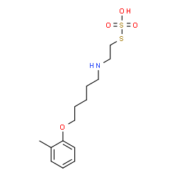 2-[5-(o-Tolyloxy)pentyl]aminoethanethiol sulfate结构式