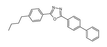 2-(4-butylphenyl)-5-(4-phenylphenyl)-1,3,4-oxadiazole Structure