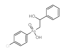 Benzyl alcohol, a-[[(p-chlorophenyl)hydroxyarsino]methyl]-,As-oxide (8CI)结构式