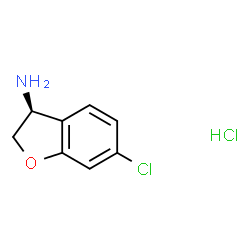 (S)-6-氯-2,3-二氢苯并呋喃-3-胺盐酸盐结构式