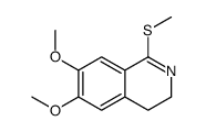 6,7-Dimethoxy-1-(methylsulfanyl)-3,4-dihydroisoquinoline Structure