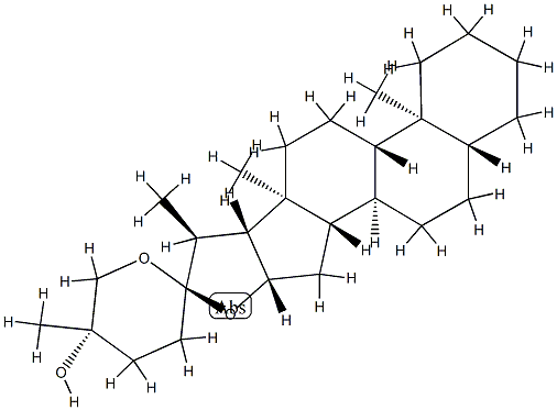 (25S)-5α-Spirostan-25-ol Structure