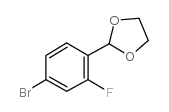 2-(4-Bromo-2-fluorophenyl)-1,3-dioxolane structure