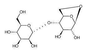 (2R,3S,4S,5S,6R)-2-(((1R,2S,3R,4R,5R)-3,4-dihydroxy-6,8-dioxabicyclo[3.2.1]octan-2-yl)oxy)-6-(hydroxymethyl)tetrahydro-2H-pyran-3,4,5-triol Structure