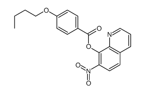 7-Nitro-8-quinolyl=p-butoxybenzoate Structure