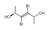 (2R,3E,5S)-3,4-dibromohex-3-ene-2,5-diol Structure