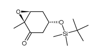 (1S,4S,6S)-4-[[(1,1-dimethylethyl)dimethylsilyl]oxy]-1-methyl-7-oxabicyclo[4.1.0]heptan-2-one Structure