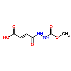 (2E)-4-[2-(Methoxycarbonyl)hydrazino]-4-oxo-2-butenoic acid Structure
