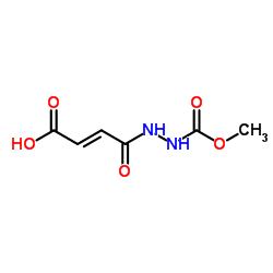 (2E)-4-[2-(Methoxycarbonyl)hydrazino]-4-oxo-2-butenoic acid结构式