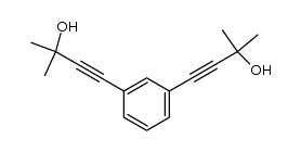 1,3-bis(3-hydroxy-3-methylbut-1-ynyl)benzene Structure