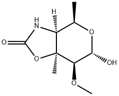 4H-Pyrano[3,4-d]oxazol-2(3H)-one,tetrahydro-6-hydroxy-7-methoxy-4,7a- structure