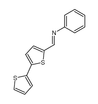 N-[2,2']bithiophenyl-5-ylmethylene-aniline结构式