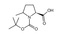 (2S)-1-(TERT-BUTOXYCARBONYL)-5-METHYLPYRROLIDINE-2-CARBOXYLIC ACID Structure
