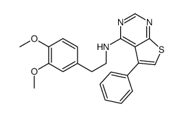 N-(3,4-dimethoxyphenethyl)-5-phenylthieno[2,3-d]pyrimidin-4-amine Structure
