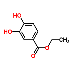 3,4-二羟基苯甲酸乙酯结构式