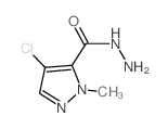 4-chloro-2-methylpyrazole-3-carbohydrazide结构式