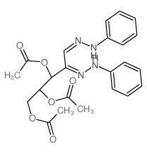 [1,3-diacetyloxy-4,5-bis(phenylhydrazinylidene)pentan-2-yl] acetate结构式