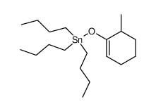 tributyl((6-methylcyclohex-1-en-1-yl)oxy)stannane结构式