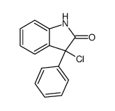 3-chloro-3-phenyl-1,3-dihydroindol-2-one Structure