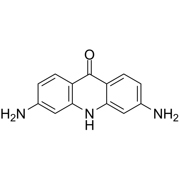 3,6-二氨基-9-吖啶酮结构式