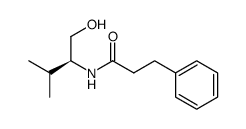 (S)-N-(1-hydroxy-3-methylbutan-2-yl)-3-phenylpropanamide Structure