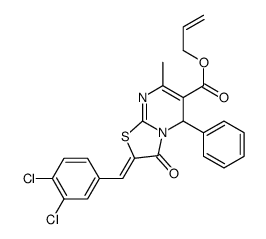 prop-2-enyl 2-[(3,4-dichlorophenyl)methylidene]-7-methyl-3-oxo-5-phenyl-5H-[1,3]thiazolo[3,2-a]pyrimidine-6-carboxylate Structure