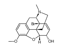 (+)-14β-bromocodeine结构式