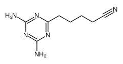 5-(4,6-diamino-[1,3,5]triazin-2-yl)-pentanenitrile结构式