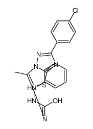 1-anilino-3-[2-(4-chlorophenyl)-6-methyl-[1,3]thiazolo[3,2-b][1,2,4]triazol-5-yl]urea结构式